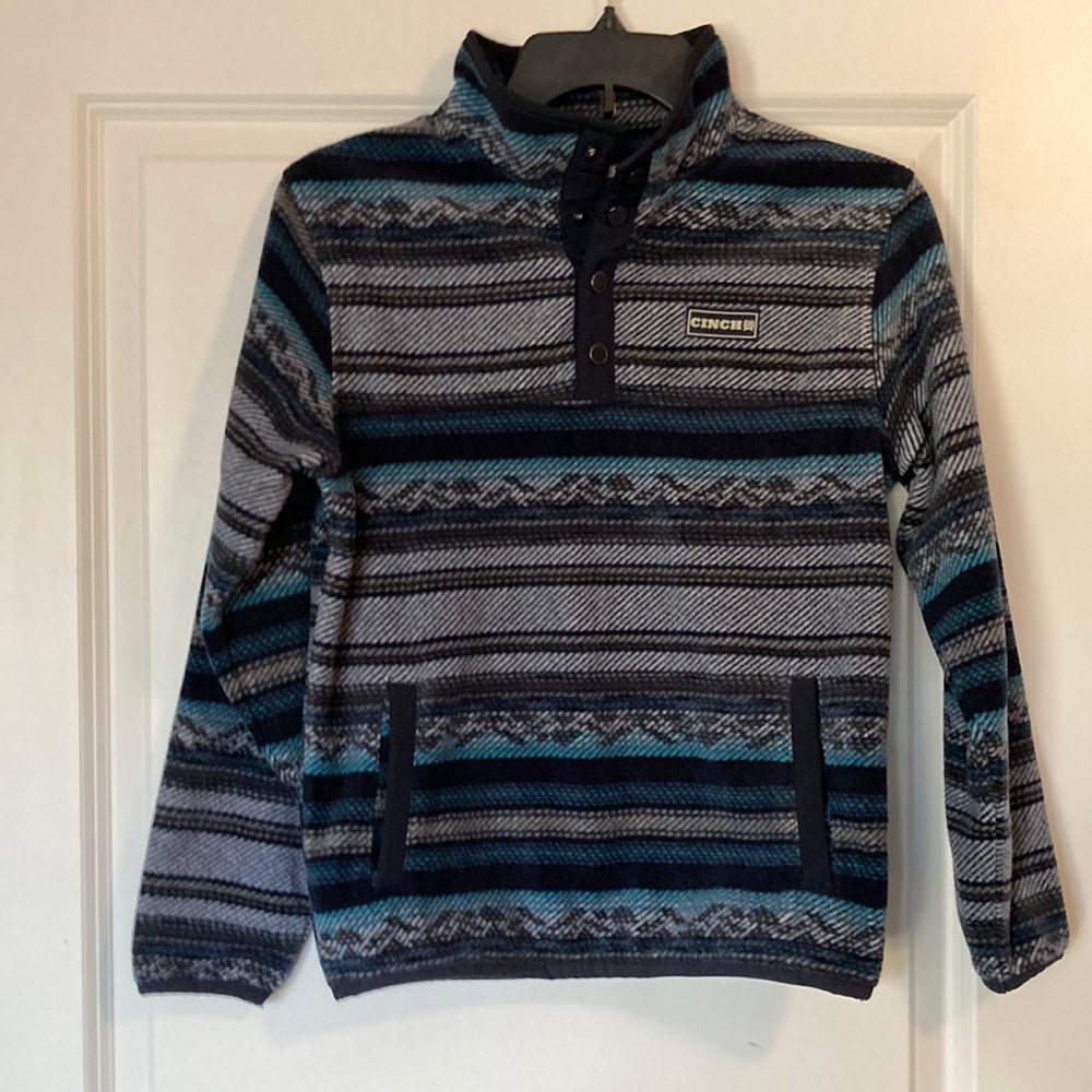 Boys Cinch fleece pullover with pockets